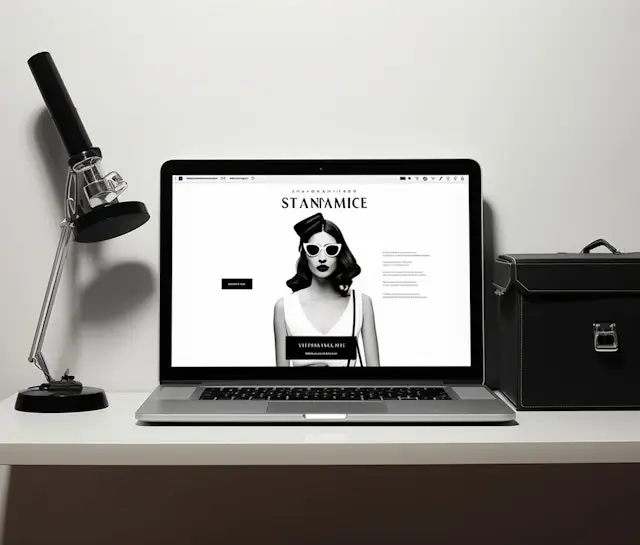 Desigtalks Monochrome Modern Workspace with a Vintage Twist