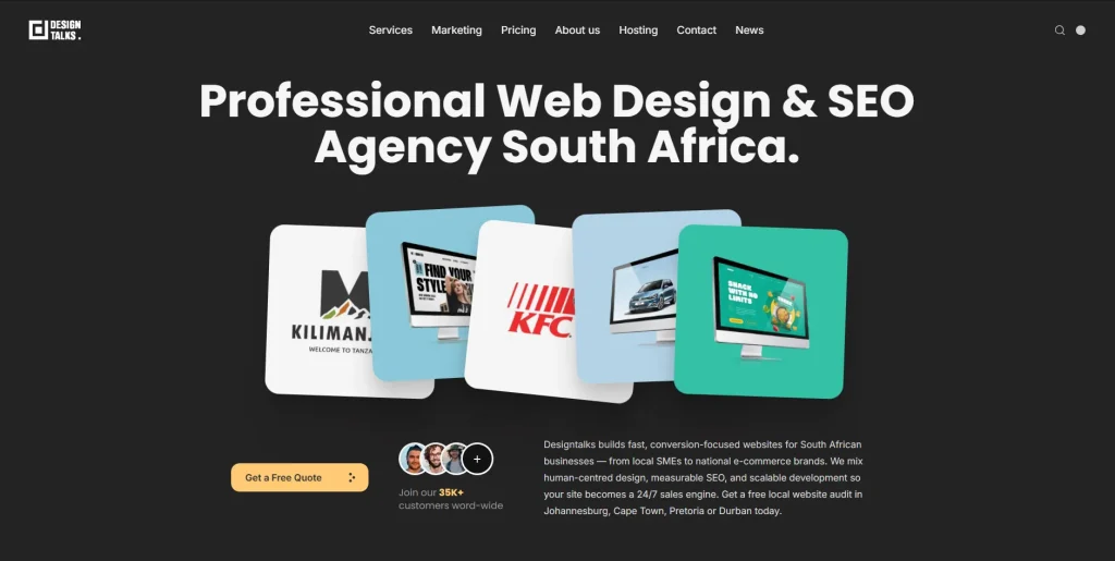 Top 10 Web Design Companies in South Africa