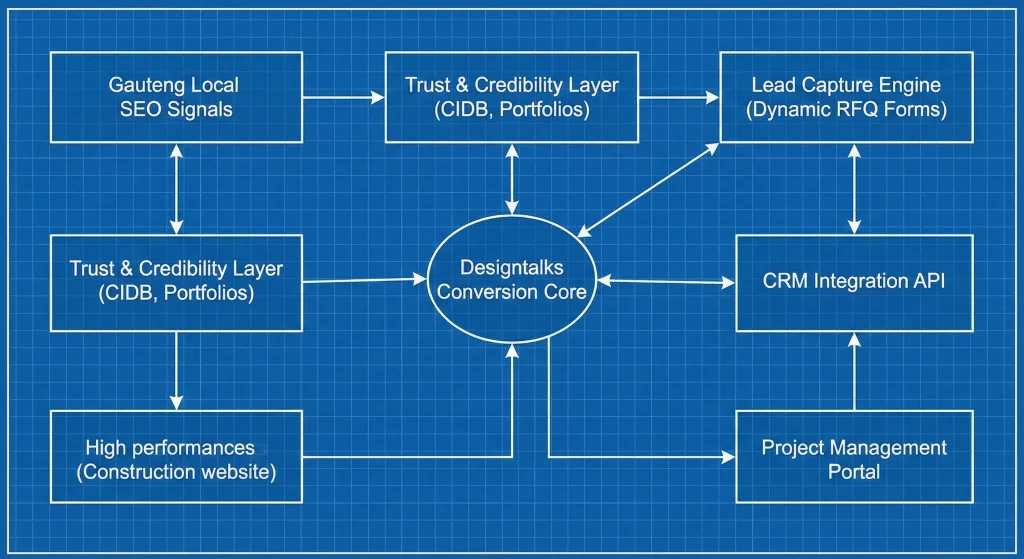 Designtalks professional web design for construction companies gauteng 2